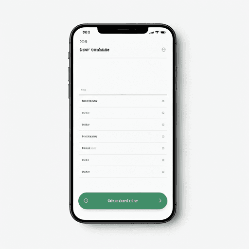 Smartphone screen showing minimalist app interface